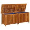 Patio Storage Box 59.1"x19.7"x22.8" Solid Acacia Wood