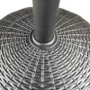 22 lbs Black Round Powder Coated Resin Patio Umbrella Base