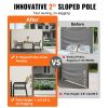 VEVOR Retractable Side Awning, 71''x 138'' Outdoor Privacy Screen, 180g Polyester Water-proof Retractable Patio Screen