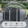Spacious Outdoor Storage Shed: This 13x20FT outdoor storage shed offers a generous 250 square feet of floor space, perfect for storing trucks, cars