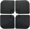 4 Pcs Heavy-Duty Cantilever Offset Patio Umbrella Stand Square Base Plate for Hanging Patio Umbrella