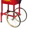 Kaitu Popcorn Machine with Cart â€“ 6oz Popper with Stainless-steel Kettle, Heated Warming Deck, and Old Maids Drawer,Red