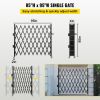 VEVOR Single Folding Security Gate, 7.1'H x 7.9' W (85 x 95 inch)Folding Door Gate, Steel Accordion Security Gate, Flexible Expanding Security Gate