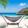 Free shipping  Hammock & Steel Frame Stand Swing Chair Home/Outdoor Backyard Garden Camp Sleep YJ - picture