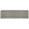 Patio Storage Box Poly Rattan 78.7"x19.6"x23.6" Gray