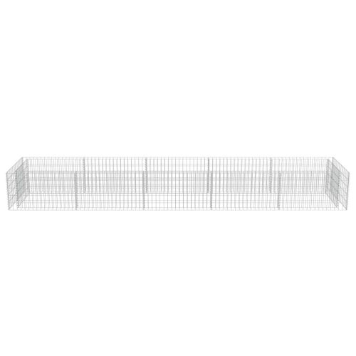 vidaXL Gabion Raised Bed Galvanized Steel 177.2"x35.4"x19.7"