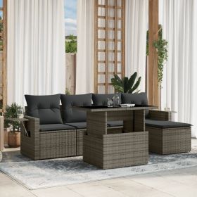 Garden Sofa Set Grey (Color: Grey)