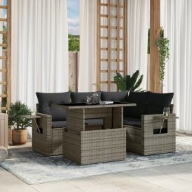 Garden Sofa Set Grey, Dark Grey (Color: Grey)