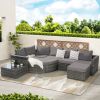 8 Piece Outdoor Patio Sofa Set