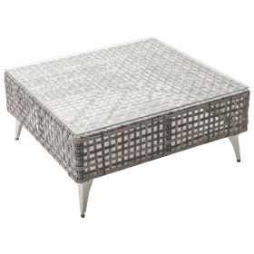 K&K 7-Piece Wicker Patio Furniture Set (Color: as Pic)