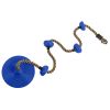 Climbing Rope Swing with Disc Swing Seat Set Rope Ladder for Kids Outdoor Tree Backyard Playground Swing