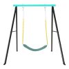 Porch Swing Frame, Heavy Duty A-Frame Swing Set, Swing Stand Frame for Yoga Hammock Saucer Baby Porch Swing, Swing Sets for Backyard Outdoor Indoor