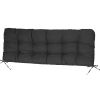 Bench Seat Cushion For Indoor Outdoor Furniture Non Slip Long Chair Cushion with Ties Strap Waterproof Swing Cushion 51.18x19.68IN For Garden Patio Ba