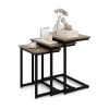 Multifunctional Nesting Coffee Table Set of 3 Pieces