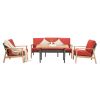 Outdoor Wicker Patio Furniture Sets 4 Pieces