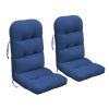 2 PCS Indoor or Outdoor Waterproof Adirondack Chair Seat and Back Cushion