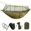 Camping Hammock with Net with 440 lb Capacity - Lightweight Camping Hammock Chair - Double or Single Size with Tree Strap and Included Carry Bag - Sui