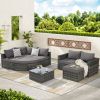 8 Piece Outdoor Patio Sofa Set