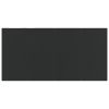 Patio Dining Table Black 63"x31.5"x29.1" Steel and Tempered Glass