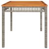 Garden Table Grey and Brown