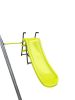 XNS052 green and blue interesting six function swingset with net swing metal plastic safe swing set 440lbs for outdoor playground for age 3+ with 31.5