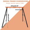 Metal Swing Stand Swing Sets for Backyard,Powder Coated Swing Frame of Swing Set with Extra Side Bars