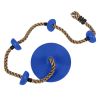 Climbing Rope Swing with Disc Swing Seat Set Rope Ladder for Kids Outdoor Tree Backyard Playground Swing