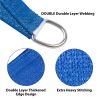 Artpuch Custom Size Sky Blue Sun Shade Sail Triangle Canopy 185 GSM Durable Fabric UV Block Awning for Outdoor Patio Garden Backyard (Customized