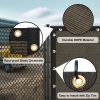 Artpuch Privacy Fence Screen Brown Customized Outdoor Mesh Panels for Backyard, Balcony,Patio,Construction Site with Zip Ties