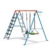 Swing Sets for Backyard, 550LBS Swingset Outdoor for Kids, Basketball Hoop, Climbing Ladder and Nets