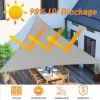 Artpuch Custom Size Sky Blue Sun Shade Sail Triangle Canopy 185 GSM Durable Fabric UV Block Awning for Outdoor Patio Garden Backyard (Customized