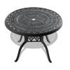 (Cushions In Random Colors)3-Piece Set Of Cast Aluminum Patio Furniture With Cushions