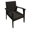 Outdoor Patio Lounge Chairs Rattan Wicker Patio Chaise Lounges Chair Patio Lounger Furniture with 5-Level Adjustable Backrest & Removable Cushioned Se