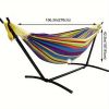 Double Hammock with Stand 450 lb. capacity steel stand, includes premium carry bag and two anti-sway balance beams