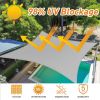 Artpuch Custom Size Brown Sun Shade Sail Triangle Canopy 185 GSM Durable Fabric UV Block Awning for Outdoor Patio Garden Backyard (Customized Ava