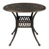 Backyard Patio Round Dining Bistro Table With Umbrella Hole