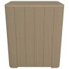 Patio Table with Removable Lid Light Brown Polypropylene