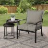 45" x 24" Tan Rectangle Outdoor 2-Piece Deep Seat Cushion