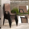 Outdoor dining table and chair package with umbrella ( Amazon Shipping)(Prohibited by WalMart)