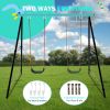 Porch Swing Frame 2 Seat, 440lbs Weight Capacity Swing Stand, Heavy Duty A-Frame Swing, Swing Stand Frame for Yoga Hammock Saucer Baby Porch Swing