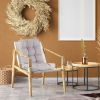 2Pcs/Set 1Pc Back Cushion and 1Pc Seat Cushion Rocking Chair Cushion Upper And Lower Back And Seat Sets