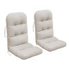 2 PCS Indoor or Outdoor Waterproof Adirondack Chair Seat and Back Cushion