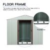 6ft x 5ft Outdoor Metal Storage Shed White