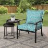 45" x 24" Tan Rectangle Outdoor 2-Piece Deep Seat Cushion