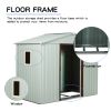 6ft x 5ft Outdoor Metal Storage Shed With window White
