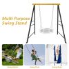 Swing Stand Frame, Swing Set Frame for Adults, Heavy-Duty Metal A-Frame Backyard Swing for Indoor Outdoor, Swing Chair, Porch Swing