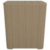 Patio Table with Removable Lid Light Brown Polypropylene