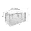 13x10 Outdoor Patio Gazebo Canopy Tent With Ventilated Double Roof And Mosquito net(Detachable Mesh Screen On All Sides); Suitable for Lawn;  Gar