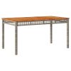 Garden Table Grey and Brown