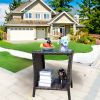 Outdoor Patio Furniture 1 Coffee Table With Clear Tempered Glass